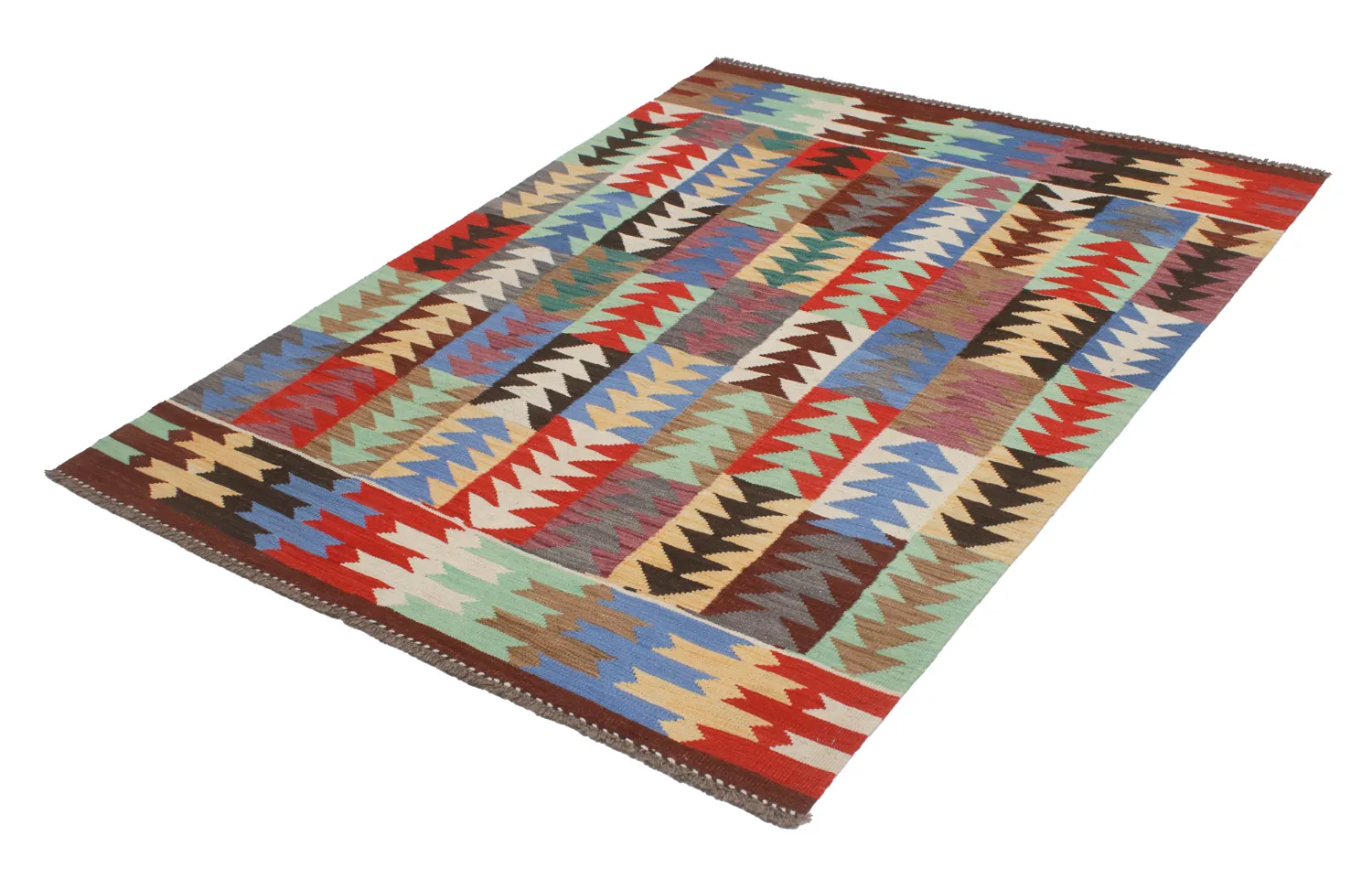 Tappeto Orientale - Hazara Kelim Hand Woven - 154 x 201 cm