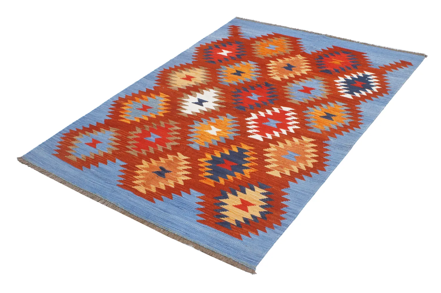 Tappeto Orientale - Hazara Kelim Hand Woven - 135 x 184 cm