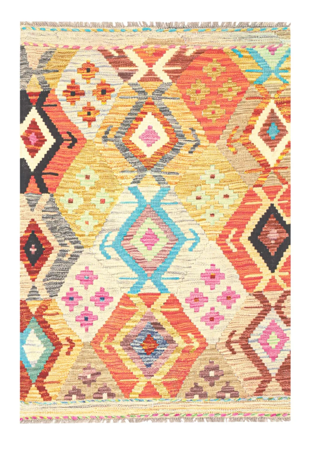 Tappeto Orientale - Vegi Kelim Hand Woven - 86 x 125 cm