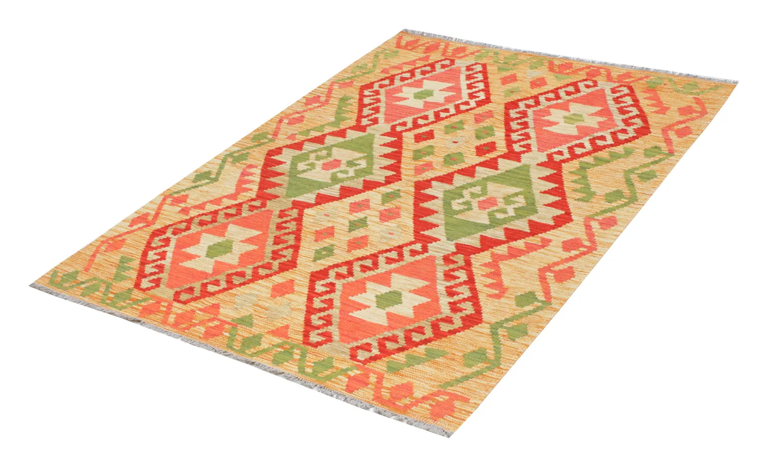 Tappeto Orientale - Vegi Kelim Hand Woven - 129 x 177 cm