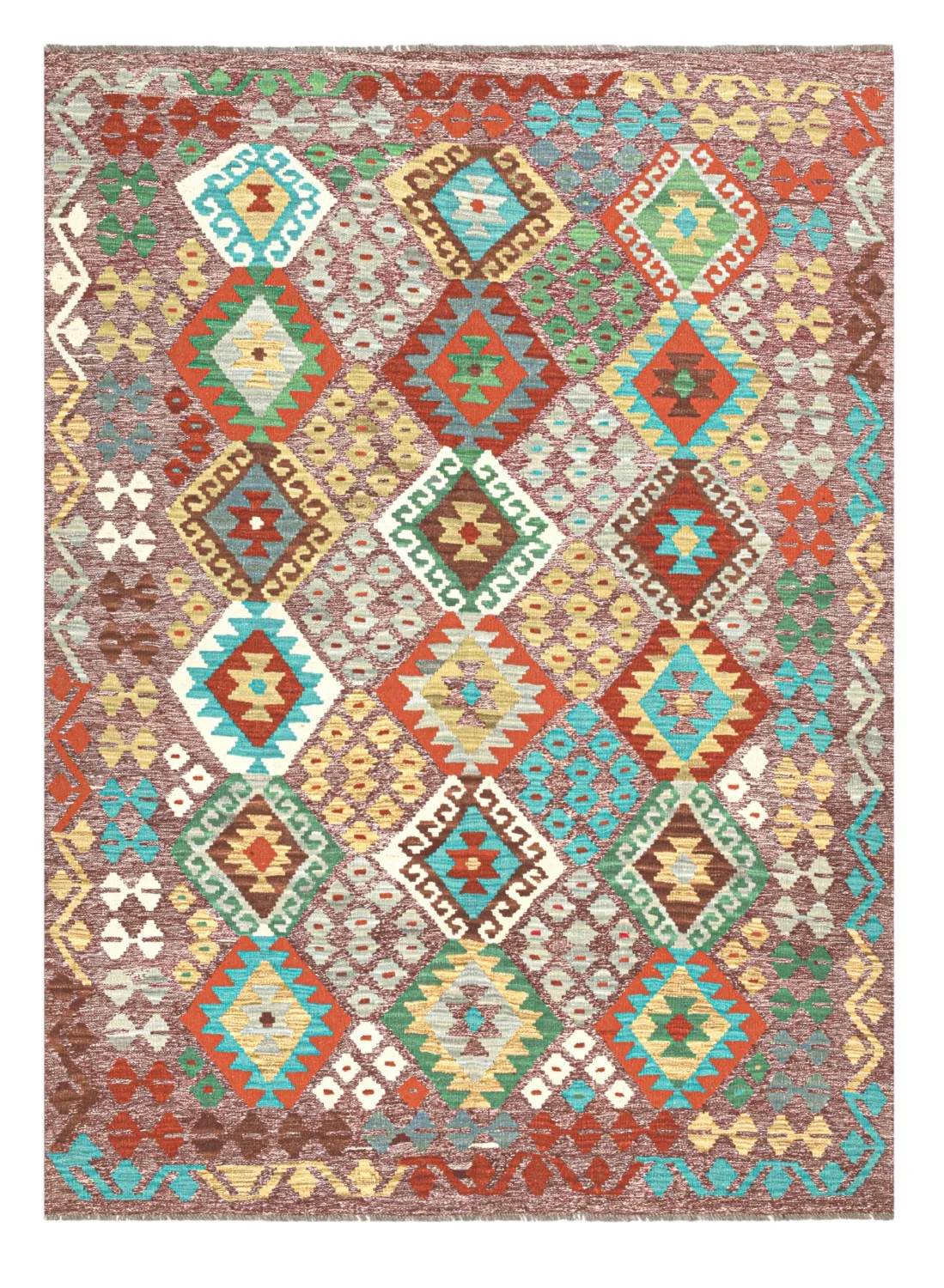 Tappeto Orientale - Vegi Kelim Hand Woven - 174 x 241 cm