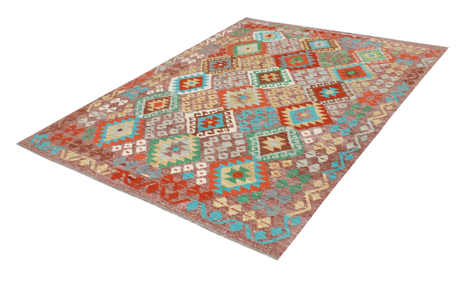 Tappeto Orientale - Vegi Kelim Hand Woven - 174 x 241 cm