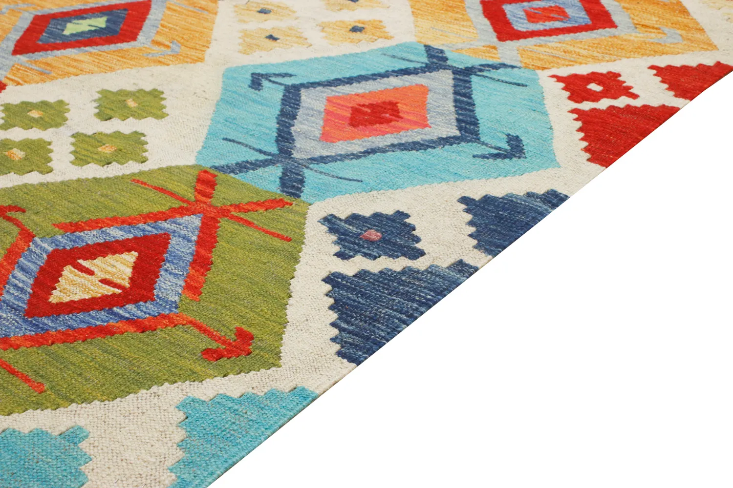 Tappeto Orientale - Vegi Kelim Hand Woven - 114 x 172 cm