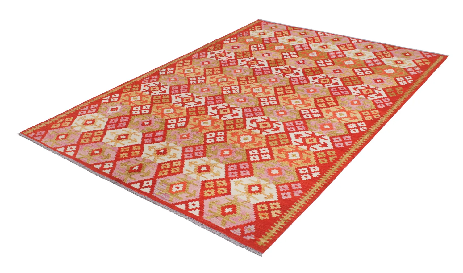 Tappeto Orientale - Vegi Kelim Hand Woven - 207 x 294 cm