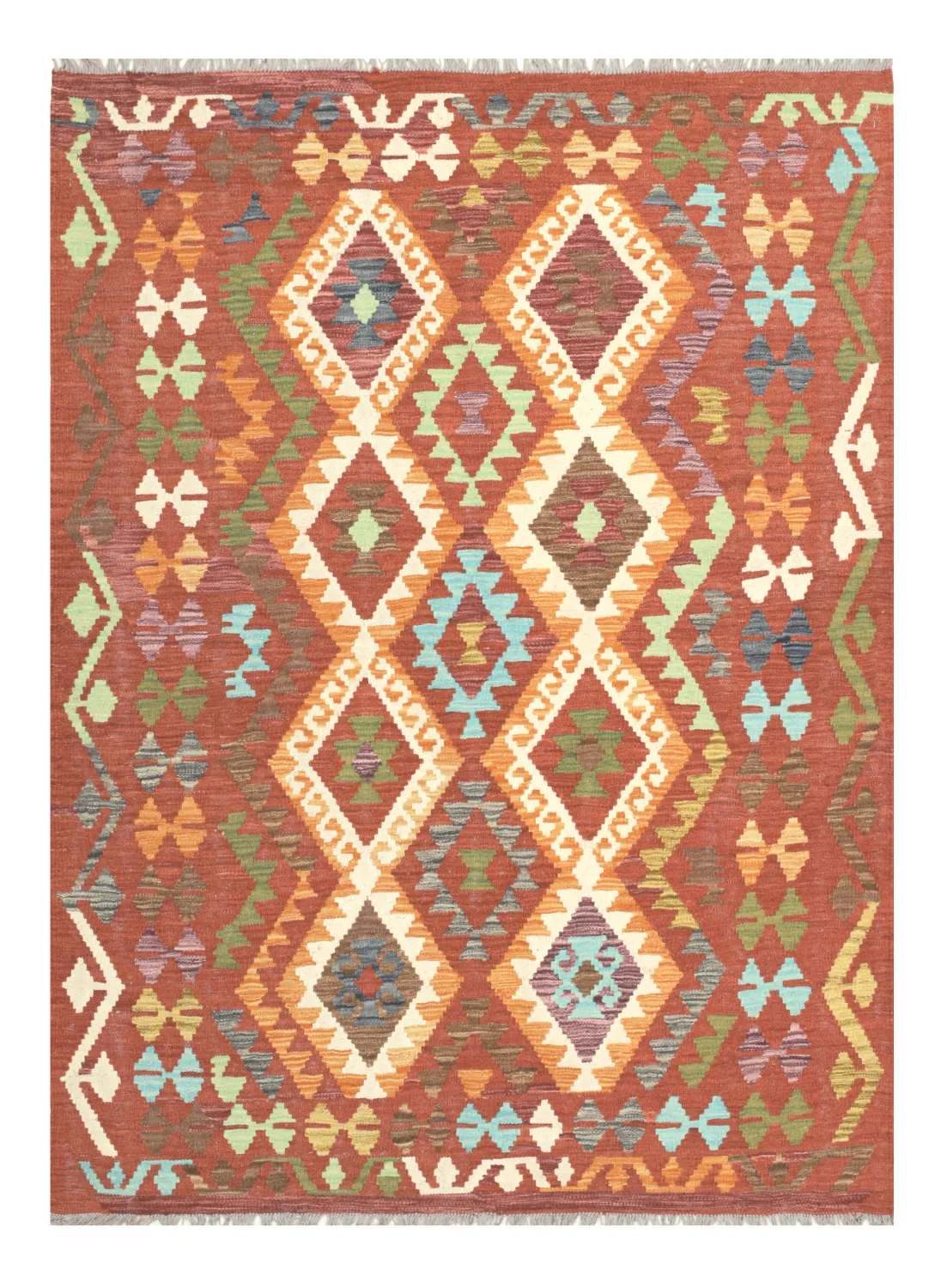 Tappeto Orientale - Vegi Kelim Hand Woven - 130 x 176 cm