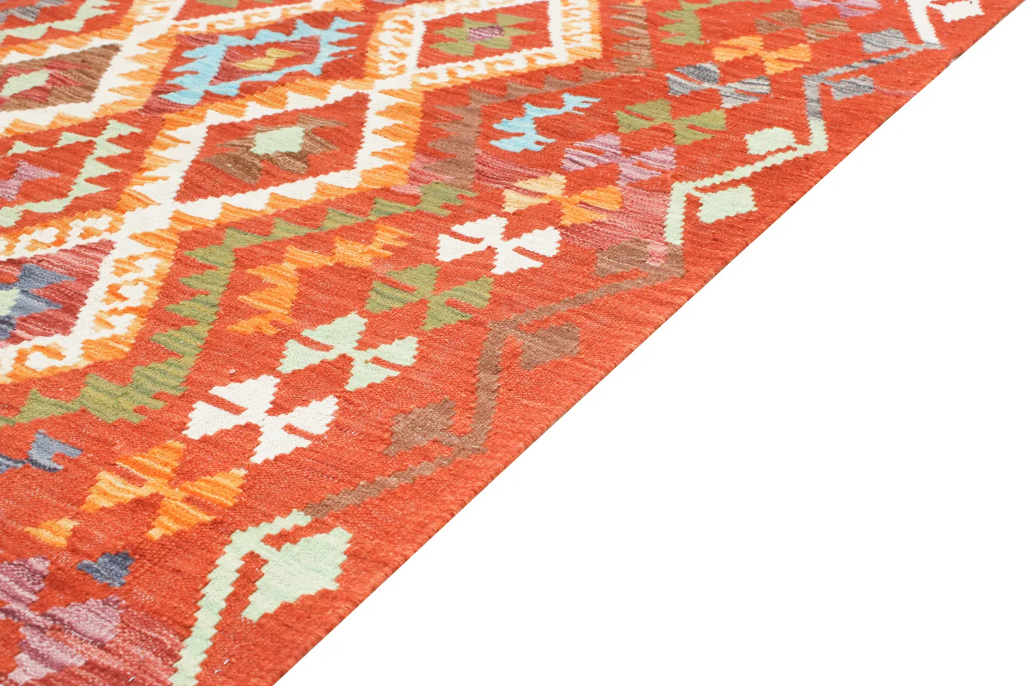 Tappeto Orientale - Vegi Kelim Hand Woven - 130 x 176 cm