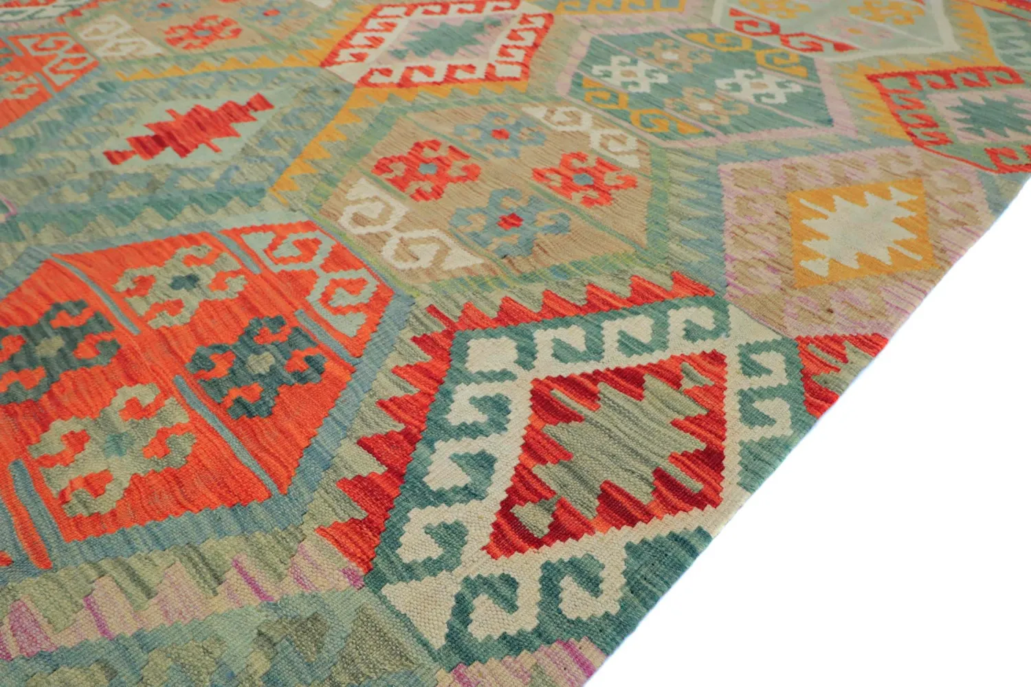 Tappeto Orientale - Vegi Kelim Hand Woven - 171 x 253 cm