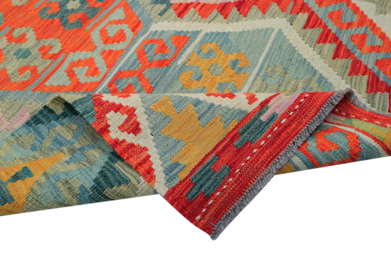 Tappeto Orientale - Vegi Kelim Hand Woven - 171 x 253 cm