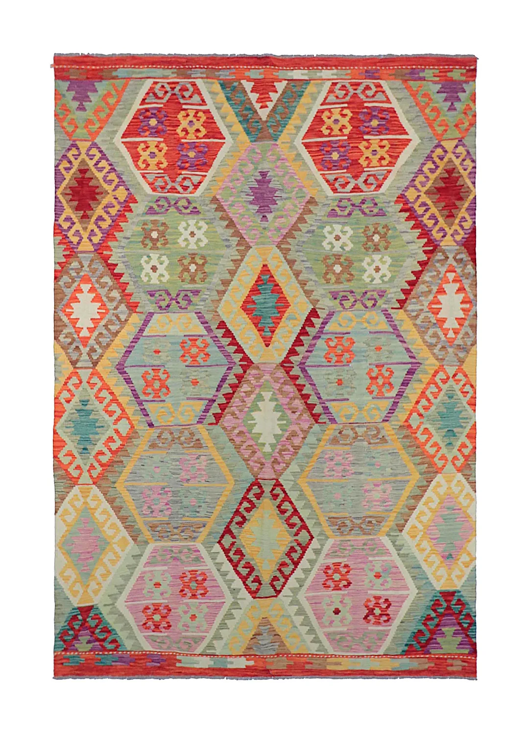 Tappeto Orientale - Vegi Kelim Hand Woven - 172 x 256 cm