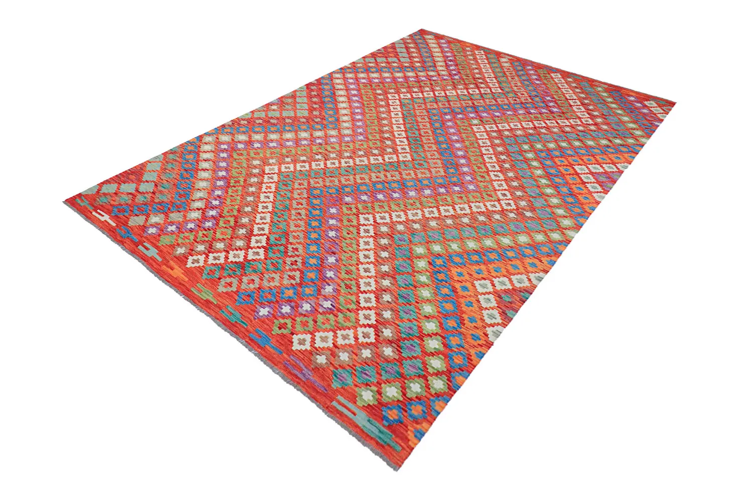 Tappeto Orientale - Vegi Kelim Hand Woven - 207 x 301 cm