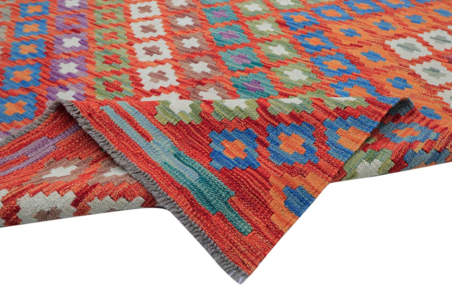 Tappeto Orientale - Vegi Kelim Hand Woven - 207 x 301 cm