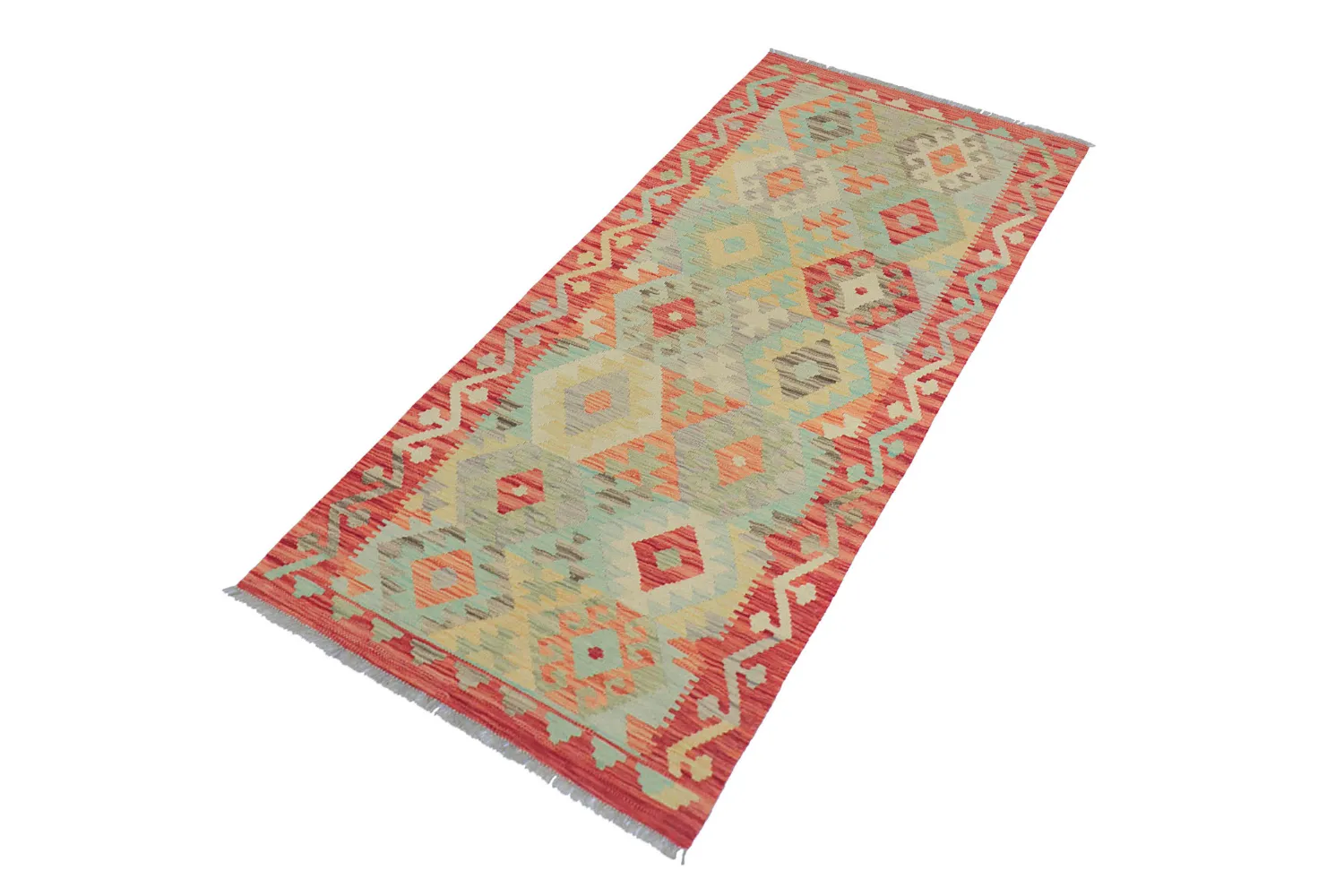Tappeto Orientale - Vegi Kelim Hand Woven - 88 x 199 cm
