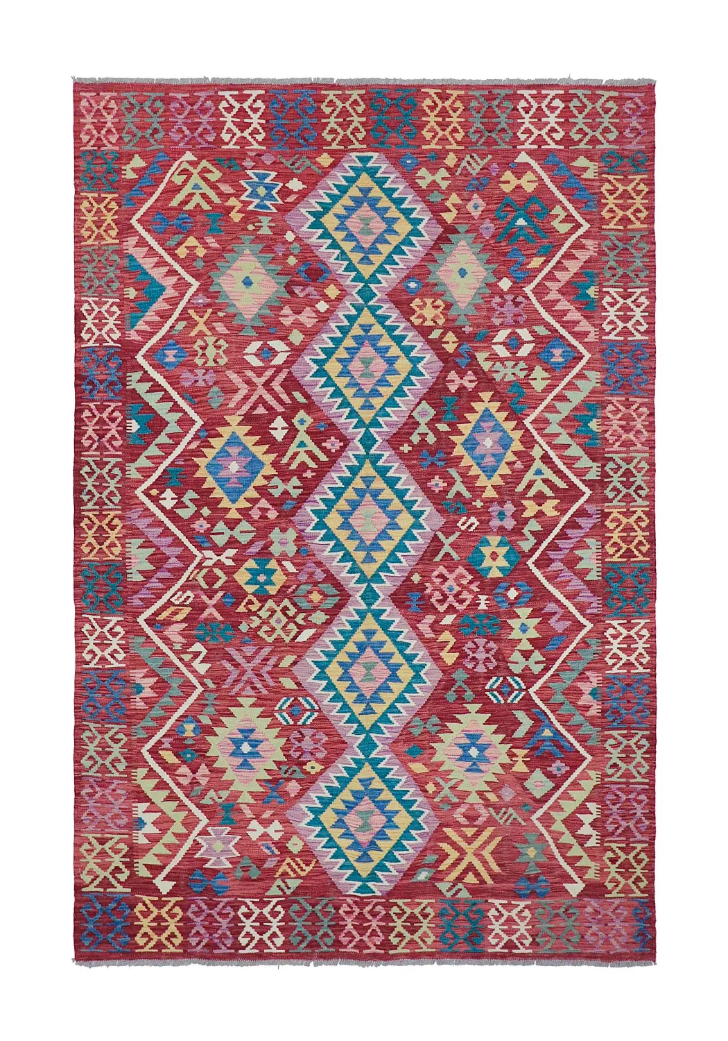 Tappeto Orientale - Vegi Kelim Hand Woven - 161 x 243 cm
