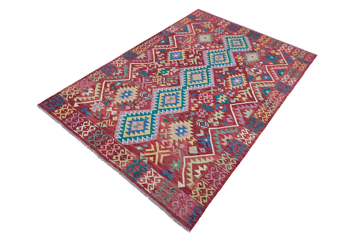 Tappeto Orientale - Vegi Kelim Hand Woven - 161 x 243 cm