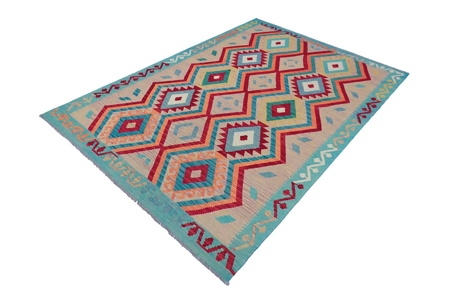 Tappeto Orientale - Vegi Kelim Hand Woven - 175 x 247 cm