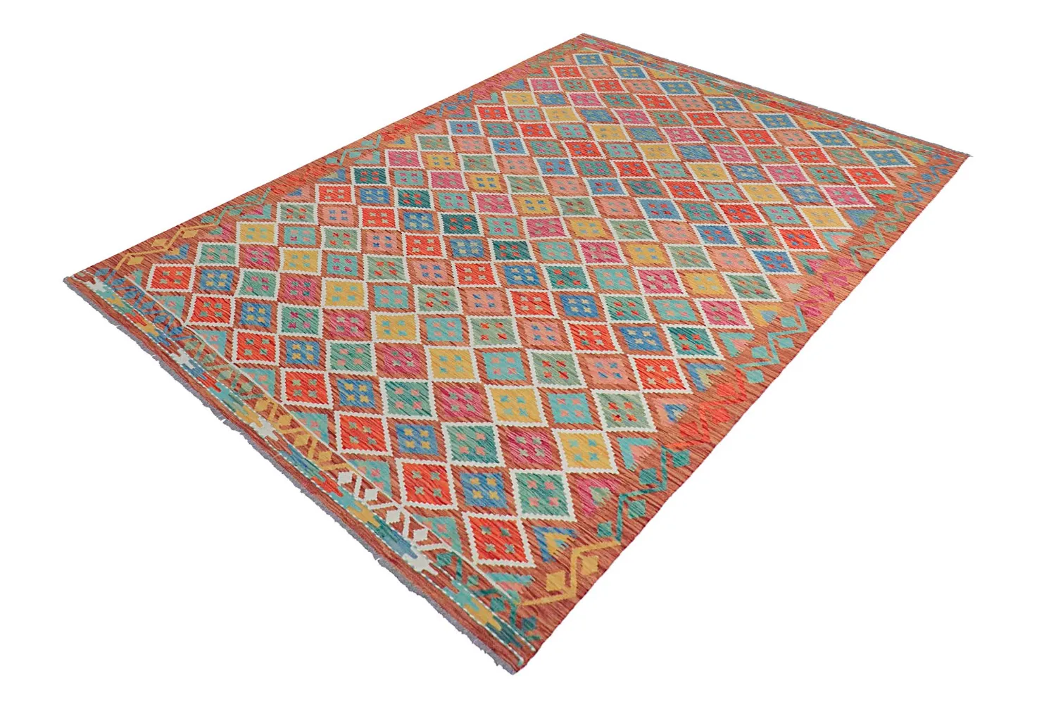 Tappeto Orientale - Vegi Kelim Hand Woven - 202 x 294 cm