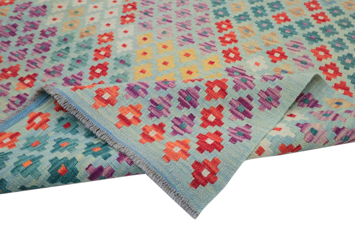 Tappeto Orientale - Vegi Kelim Hand Woven - 211 x 288 cm