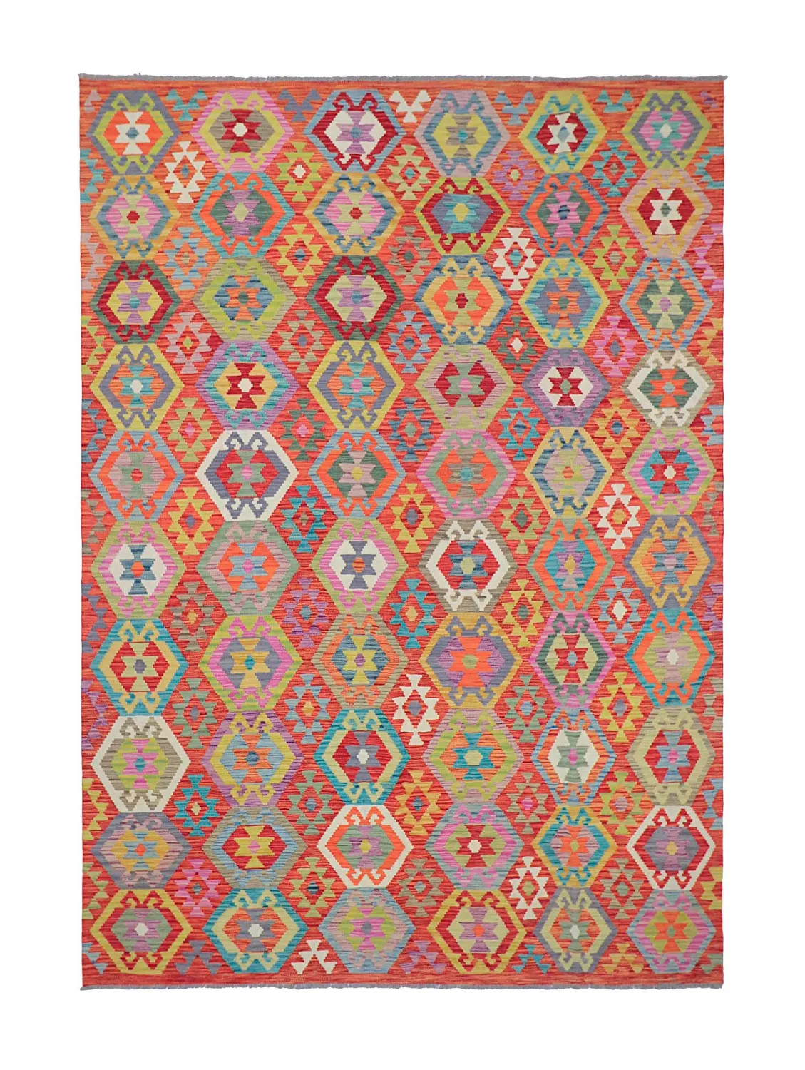 Tappeto Orientale - Vegi Kelim Hand Woven - 203 x 296 cm