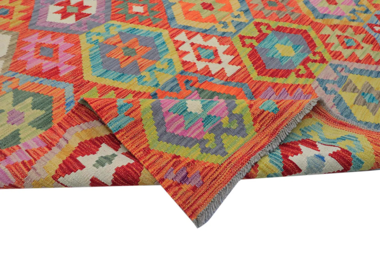 Tappeto Orientale - Vegi Kelim Hand Woven - 203 x 296 cm