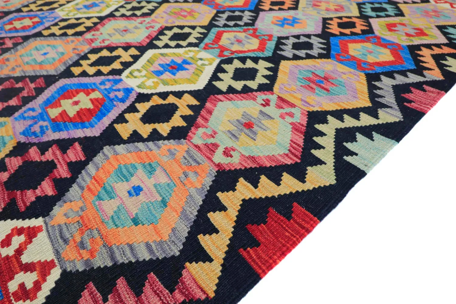 Tappeto Orientale - Vegi Kelim Hand Woven - 204 x 294 cm