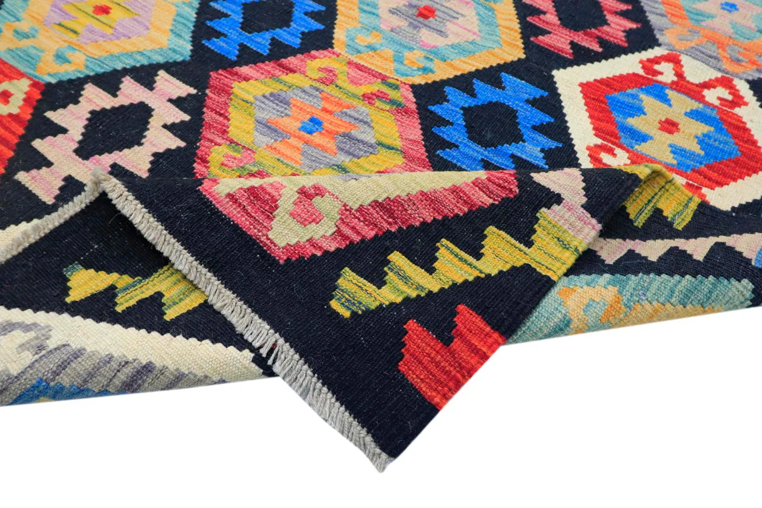 Tappeto Orientale - Vegi Kelim Hand Woven - 204 x 294 cm