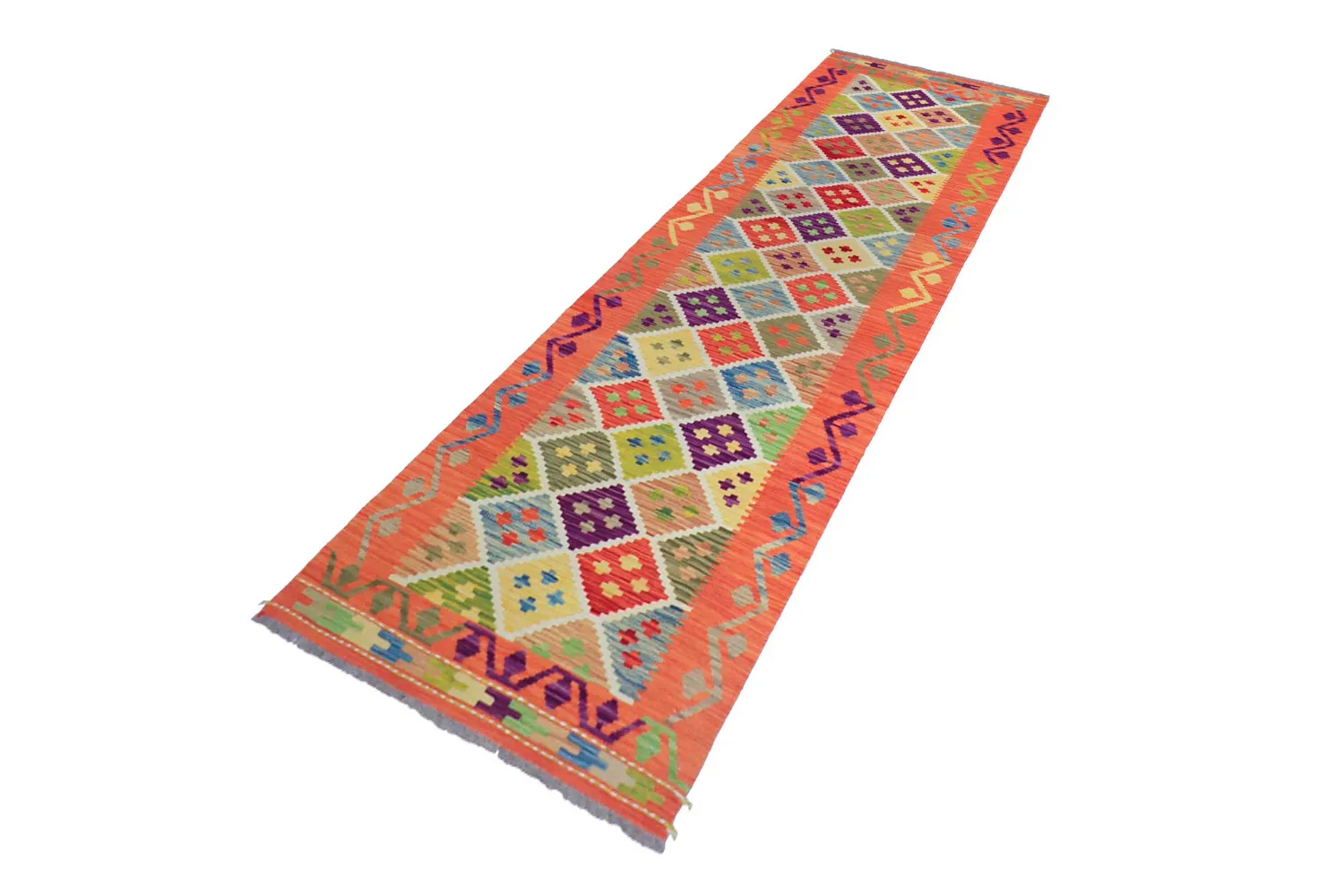 Tappeto Orientale - Vegi Kelim Hand Woven - 79 x 298 cm