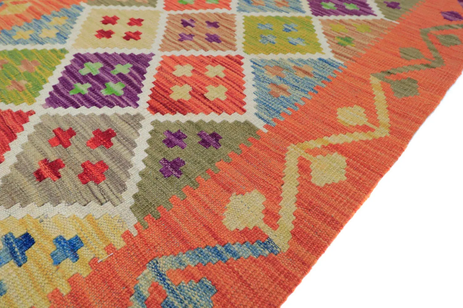 Tappeto Orientale - Vegi Kelim Hand Woven - 79 x 298 cm