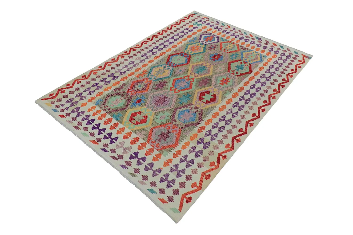 Tappeto Orientale - Vegi Kelim Hand Woven - 175 x 245 cm
