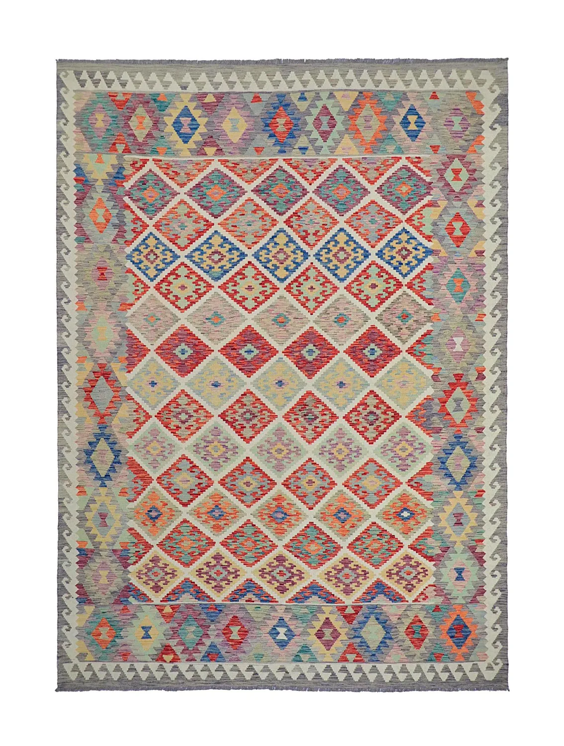 Tappeto Orientale - Vegi Kelim Hand Woven - 207 x 291 cm