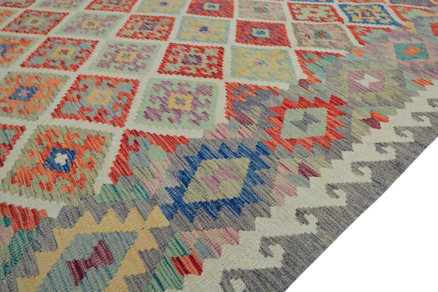 Tappeto Orientale - Vegi Kelim Hand Woven - 207 x 291 cm