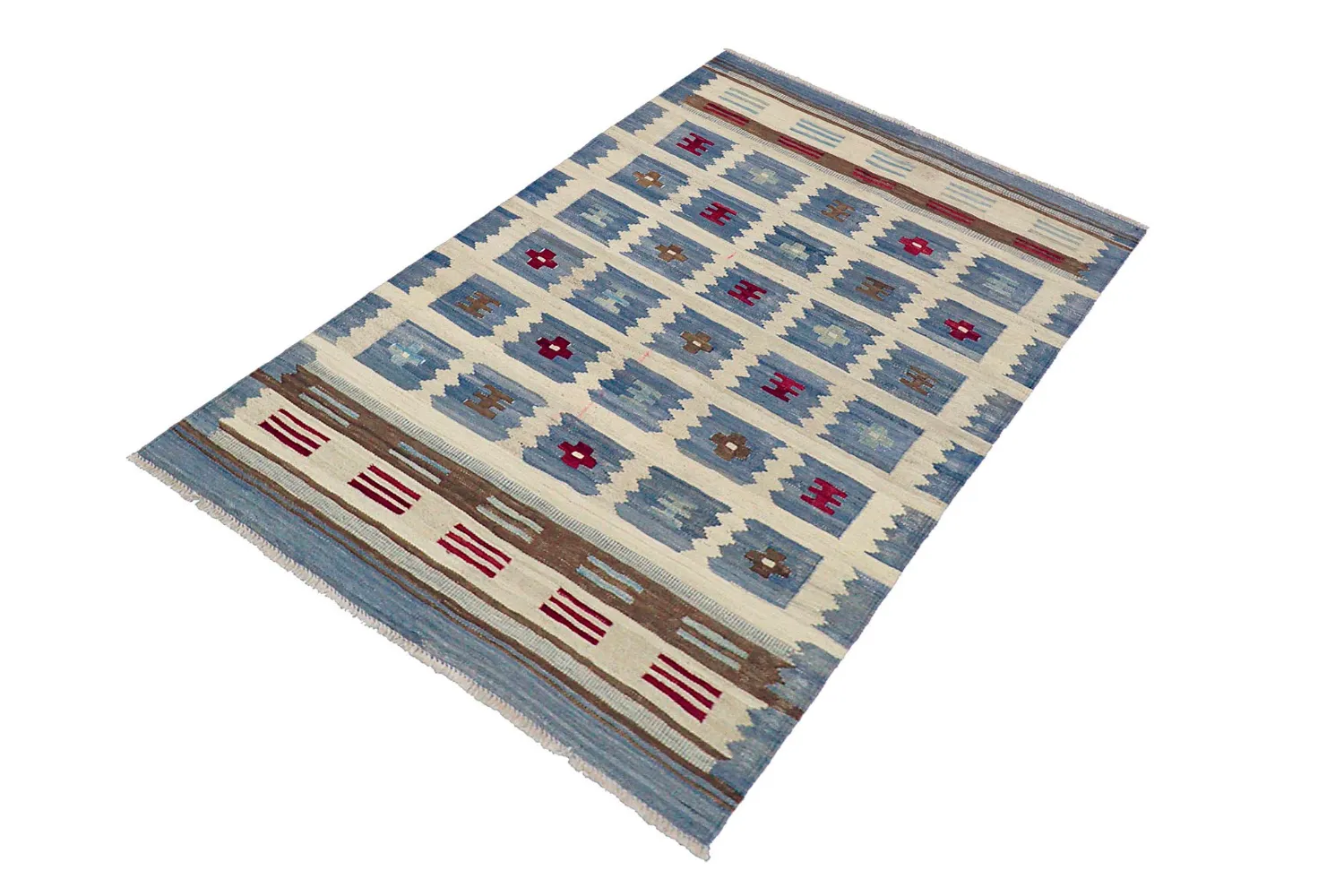 Tappeto Orientale - Vegi Kelim Hand Woven - 98 x 151 cm