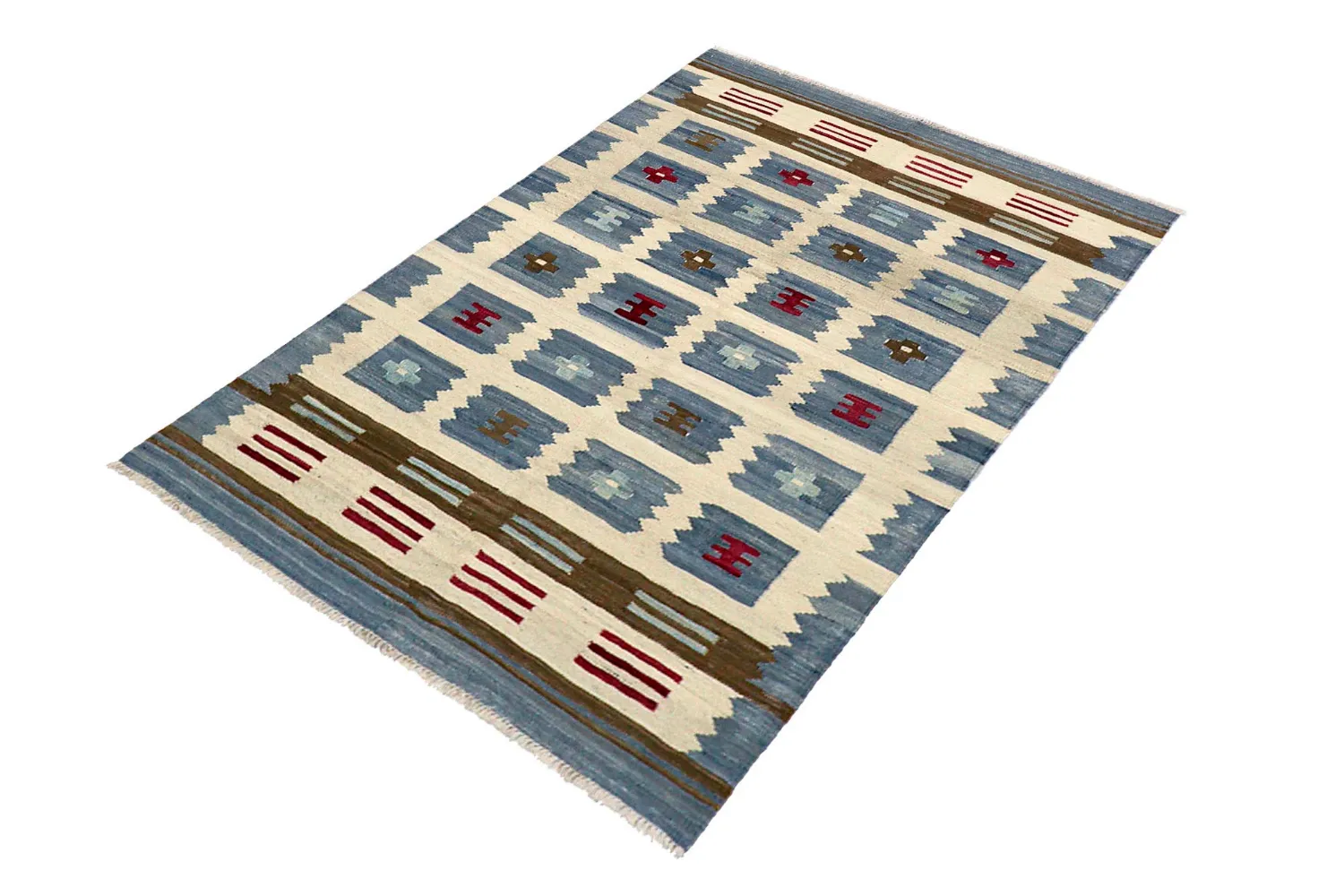 Tappeto Orientale - Vegi Kelim Hand Woven - 100 x 148 cm