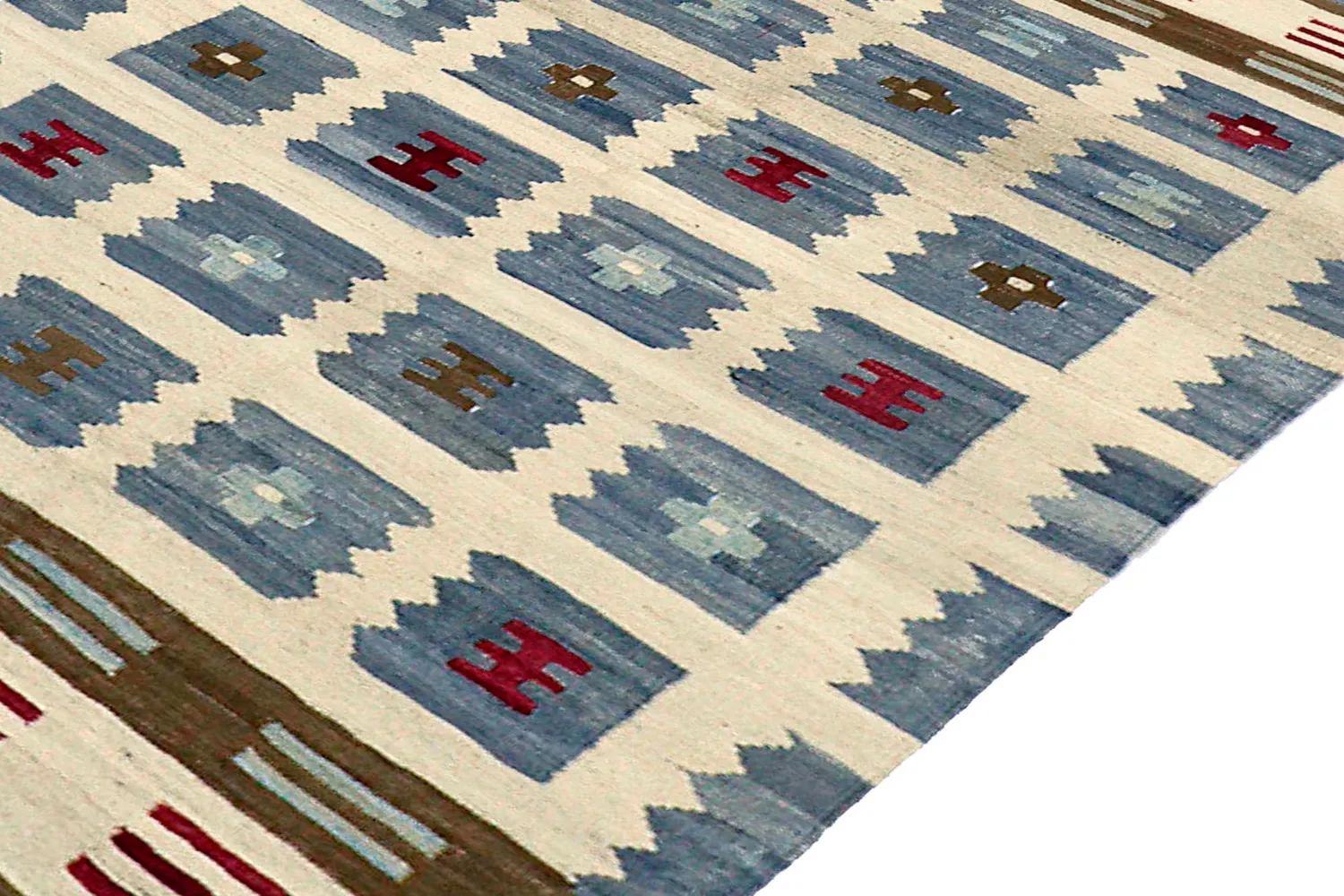 Tappeto Orientale - Vegi Kelim Hand Woven - 100 x 148 cm