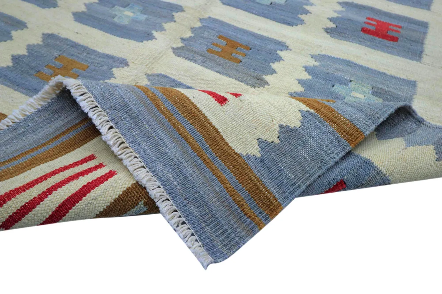 Tappeto Orientale - Vegi Kelim Hand Woven - 100 x 148 cm