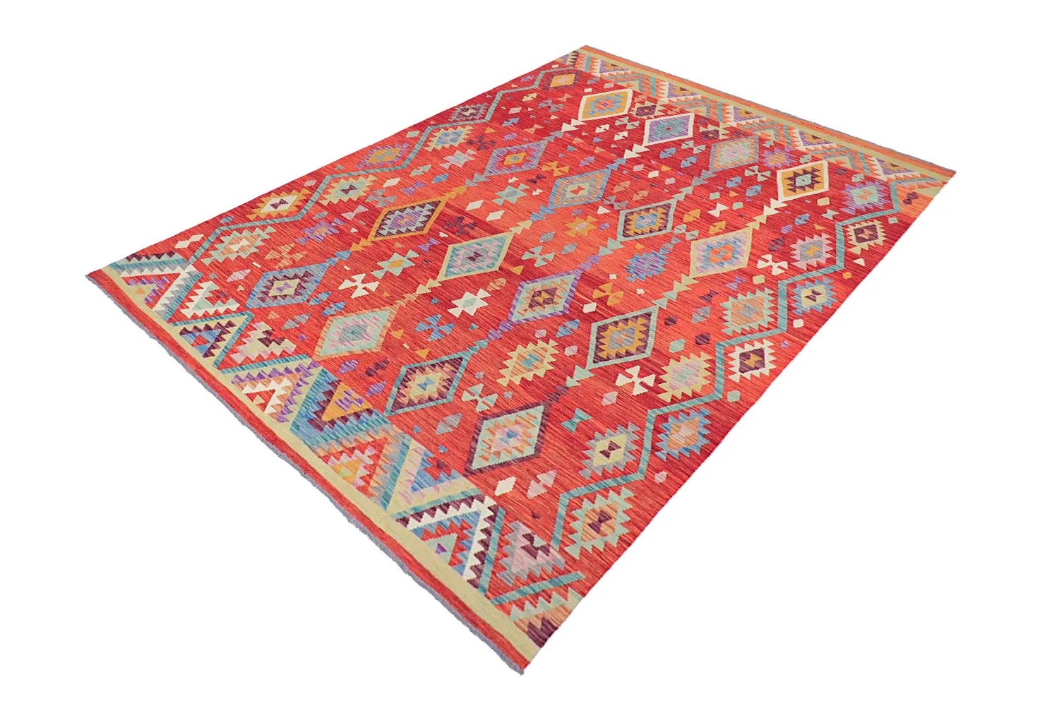 Tappeto Orientale - Vegi Kelim Hand Woven - 203 x 299 cm