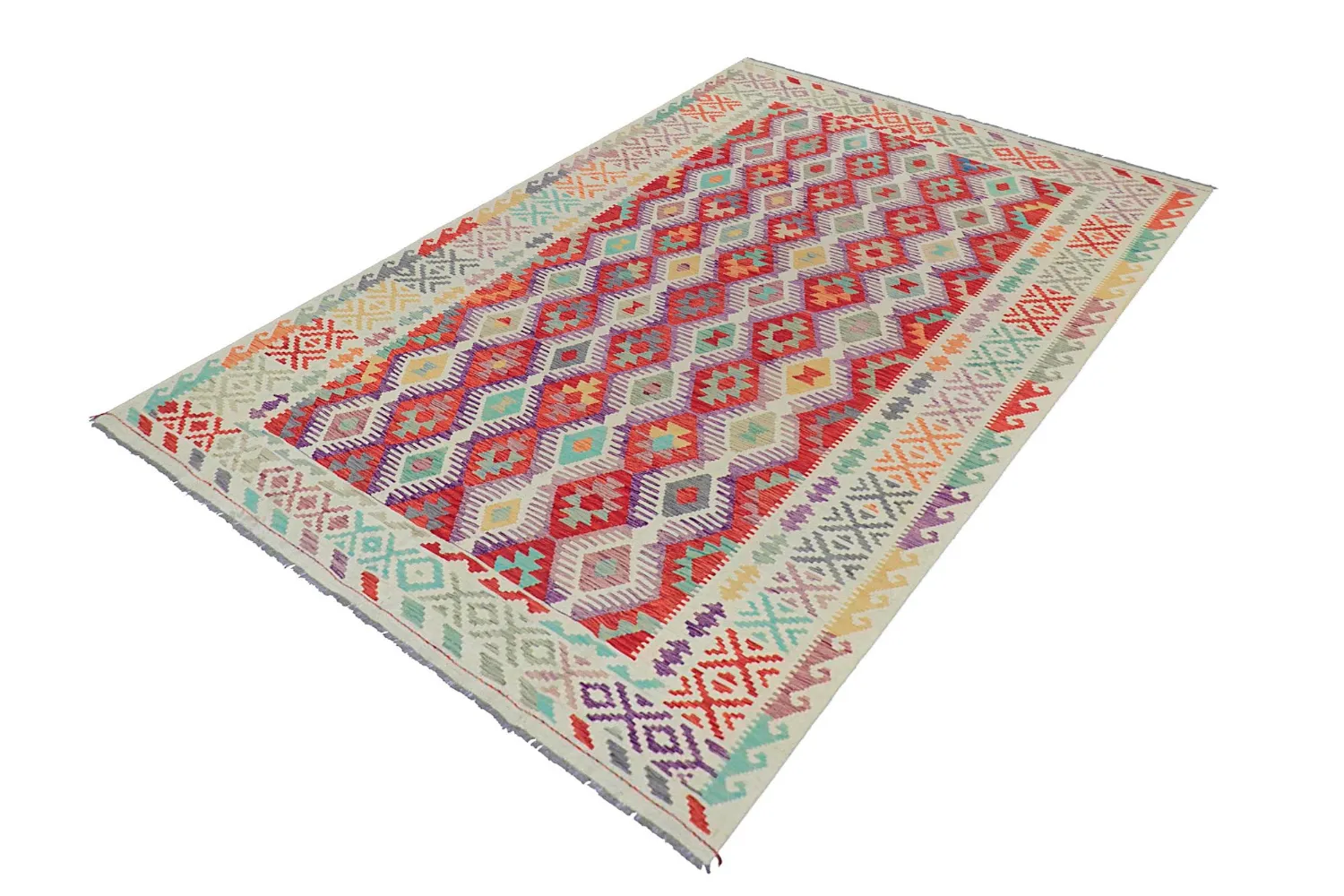 Tappeto Orientale - Vegi Kelim Hand Woven - 200 x 295 cm