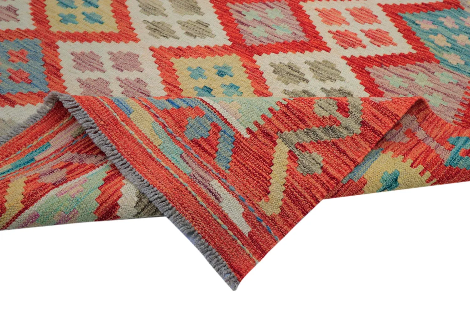 Tappeto Orientale - Vegi Kelim Hand Woven - 174 x 250 cm