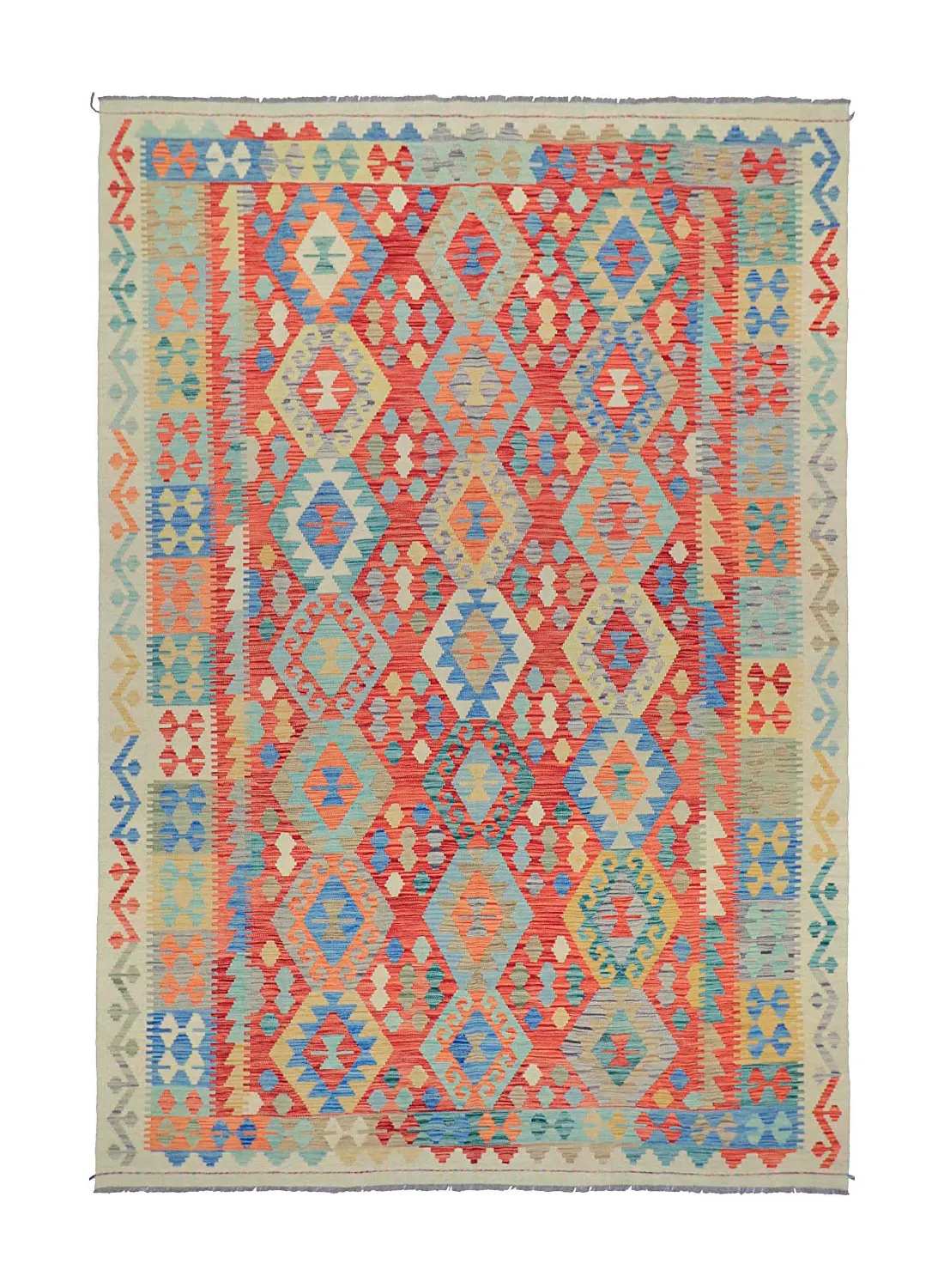 Tappeto Orientale - Vegi Kelim Hand Woven - 202 x 294 cm