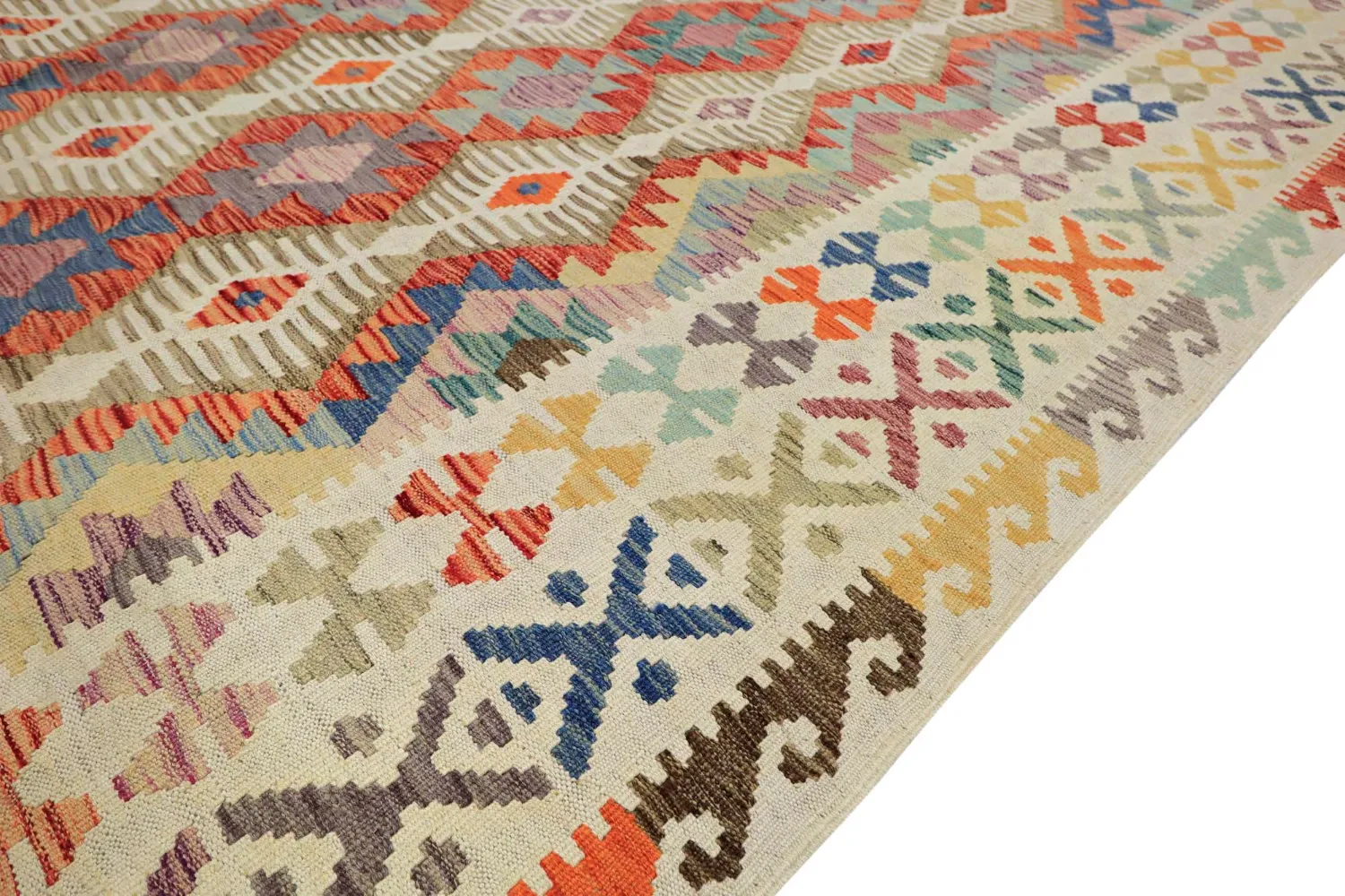 Tappeto Orientale - Vegi Kelim Hand Woven - 202 x 293 cm