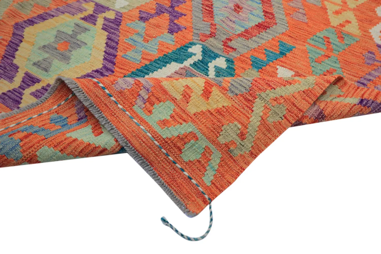 Tappeto Orientale - Vegi Kelim Hand Woven - 183 x 240 cm