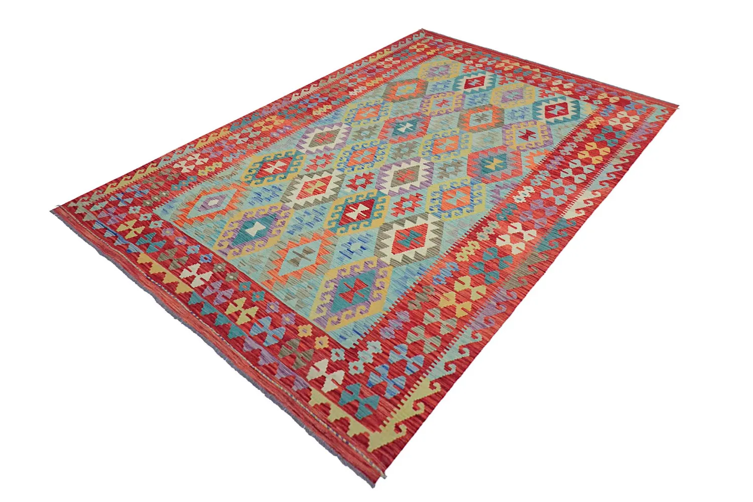 Tappeto Orientale - Vegi Kelim Hand Woven - 199 x 295 cm