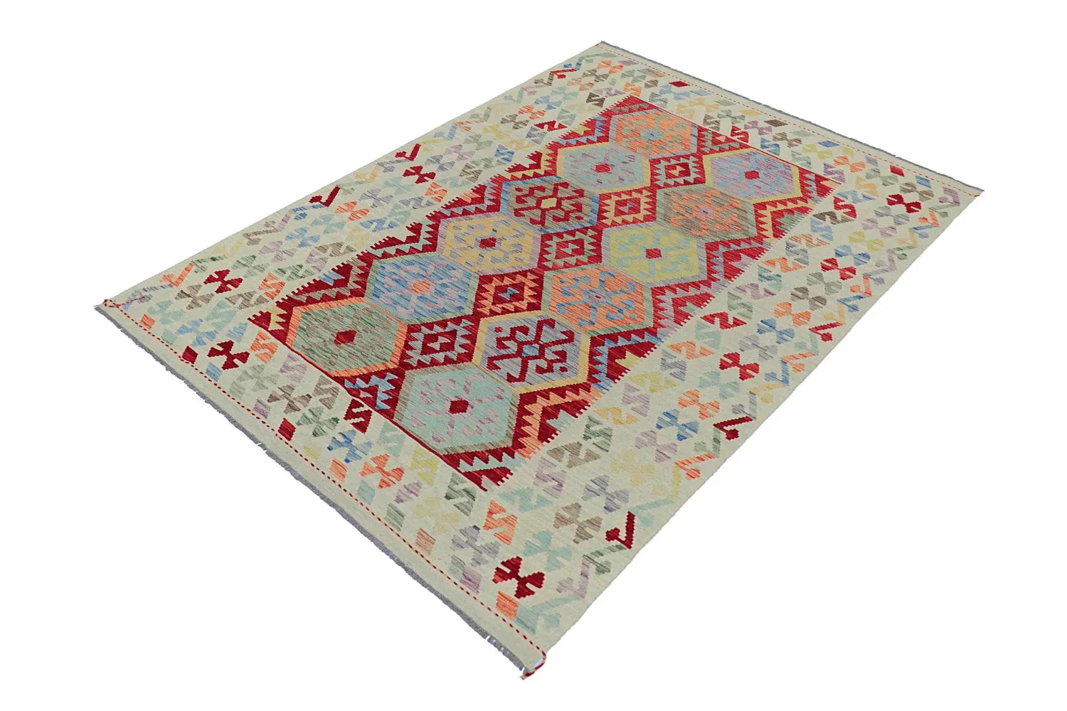 Tappeto Orientale - Vegi Kelim Hand Woven - 176 x 247 cm