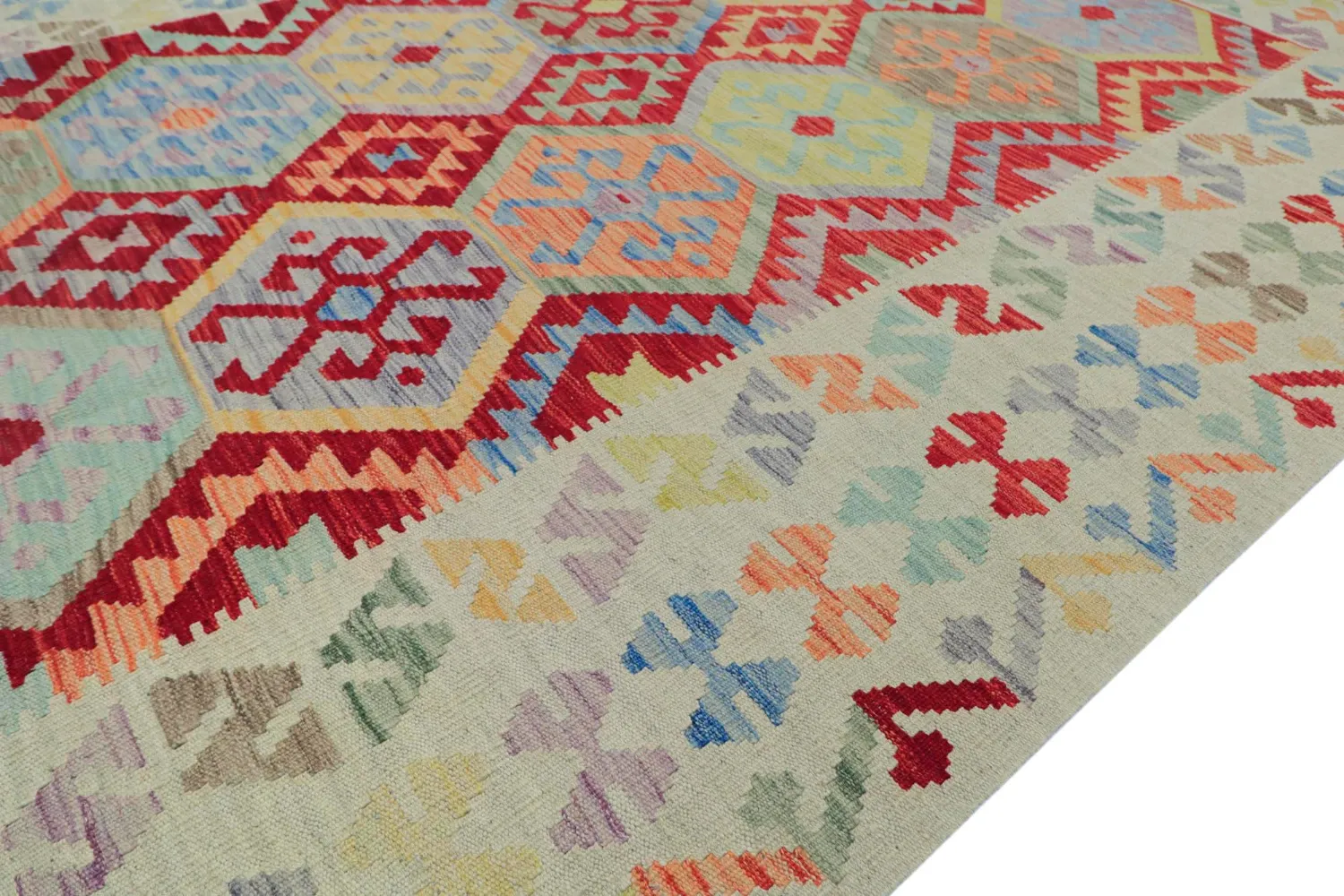 Tappeto Orientale - Vegi Kelim Hand Woven - 176 x 247 cm