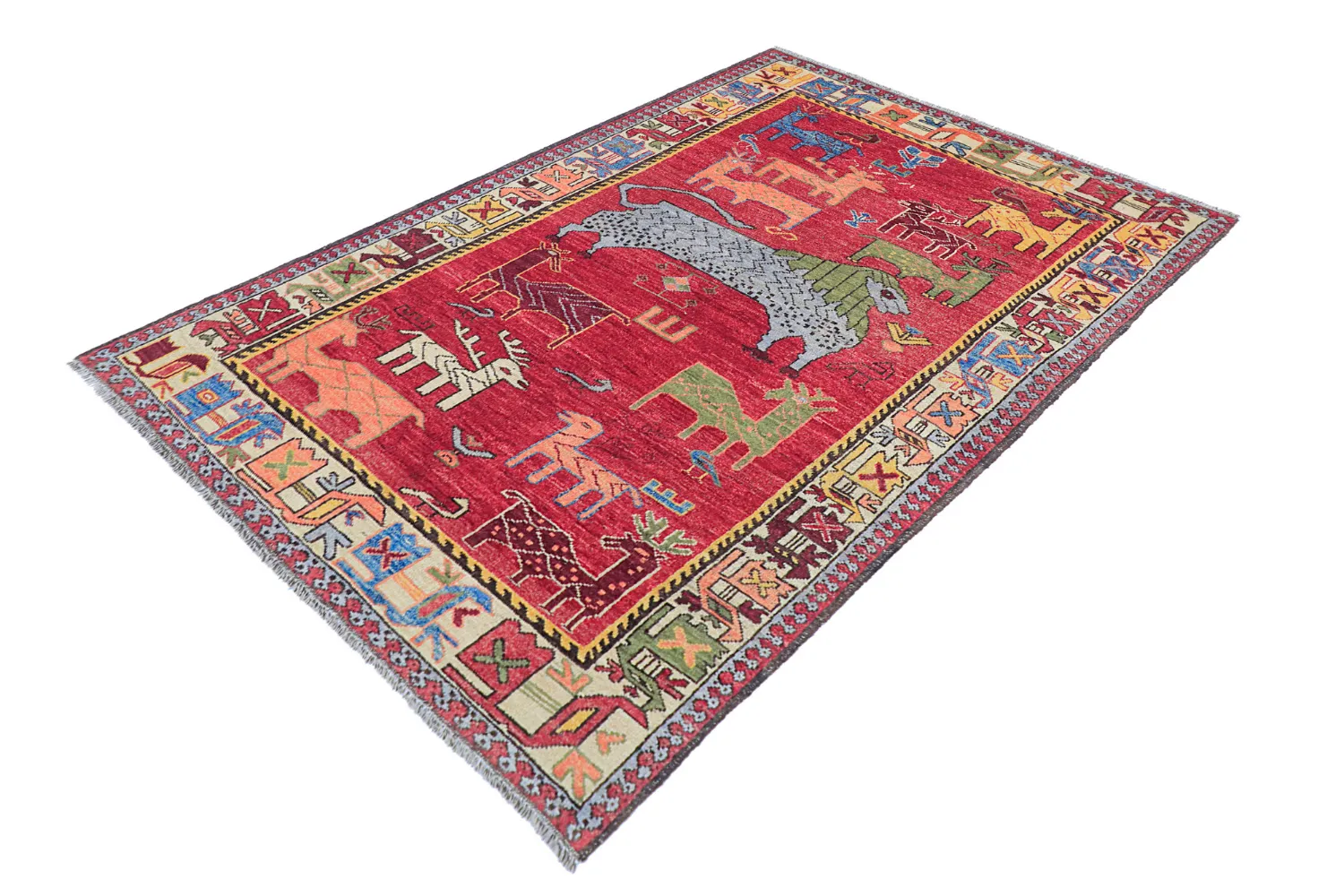 Tappeto Orientale - Tribal Hand Knotted - 153 x 213 cm