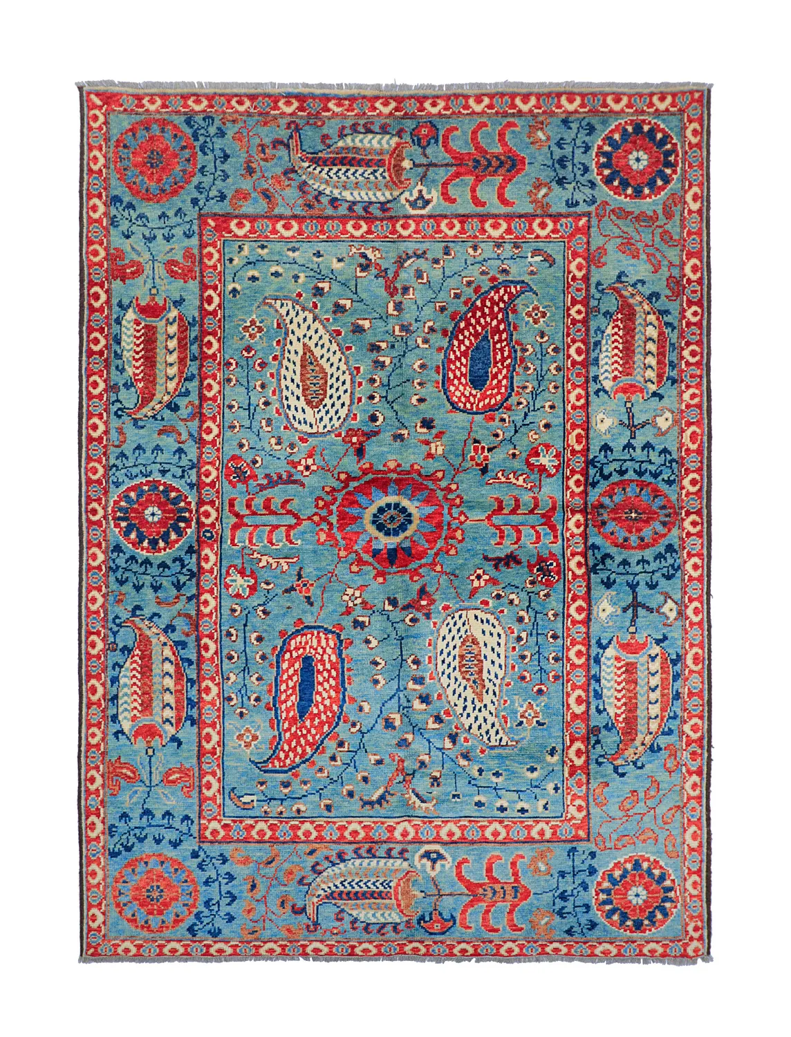 Tappeto Orientale - Suzani Hand Knotted - 170 x 240 cm