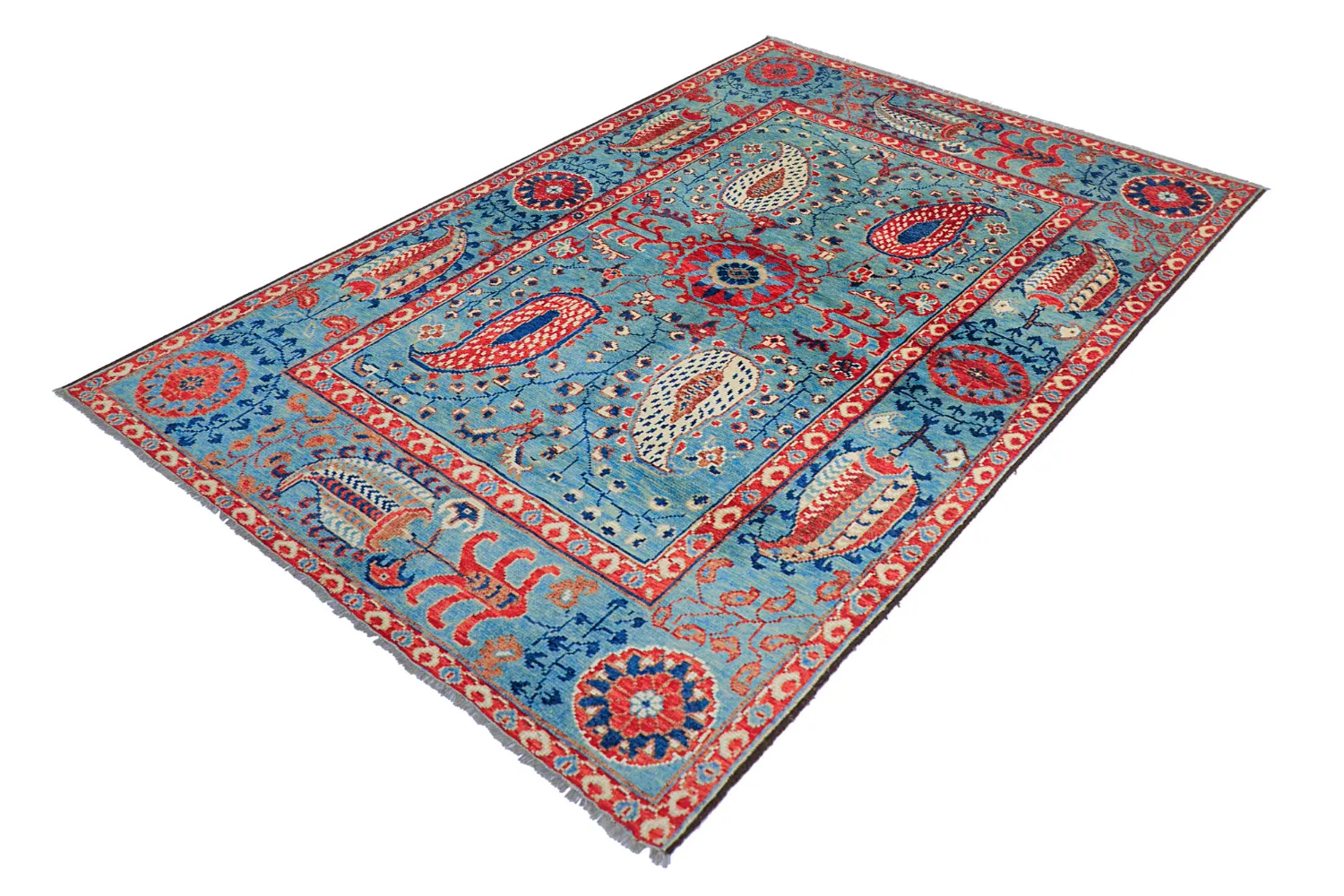 Tappeto Orientale - Suzani Hand Knotted - 170 x 240 cm