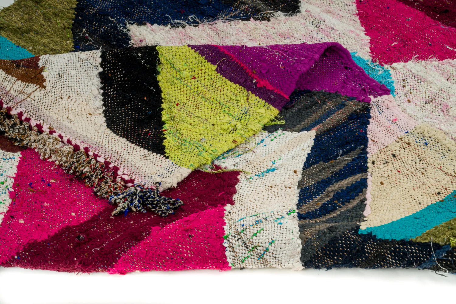 Tappeto Berberi Dal Marocco Boucherouite 135 x 230 cm