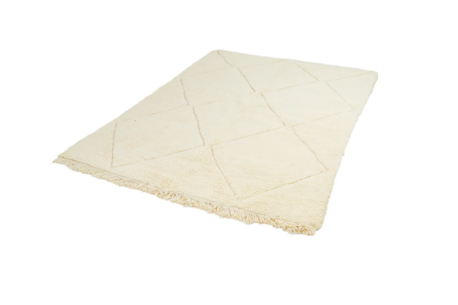 Tappeto Kilim In Stile Berbero Del Marocco Beni Ourain 150 x 220 cm
