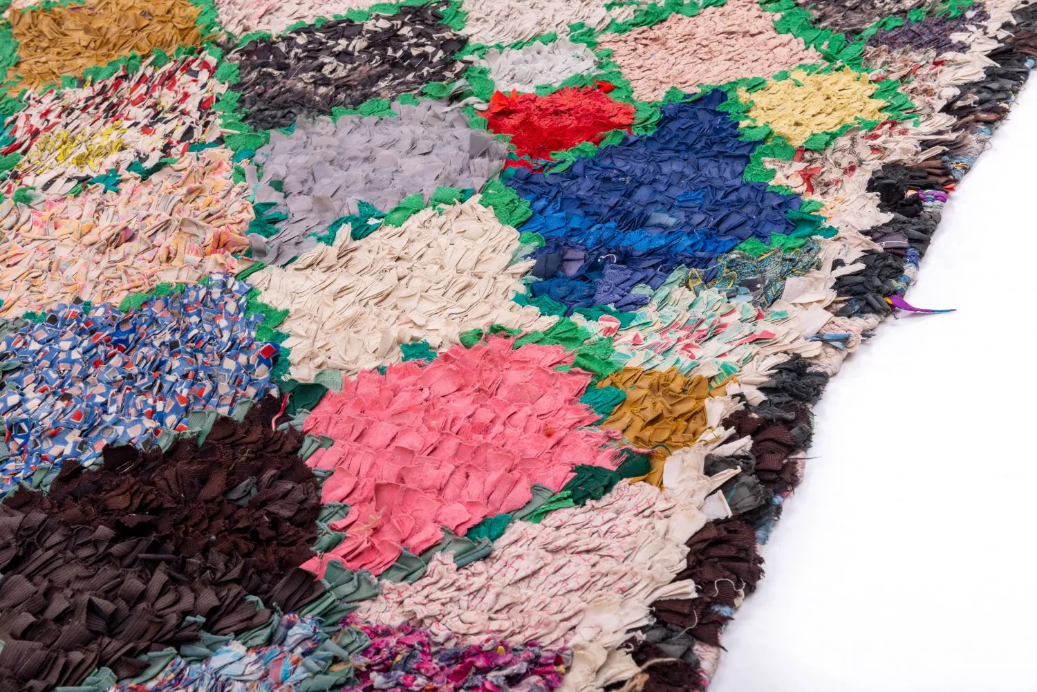 Tappeto Berberi Dal Marocco Boucherouite 230 x 145 cm