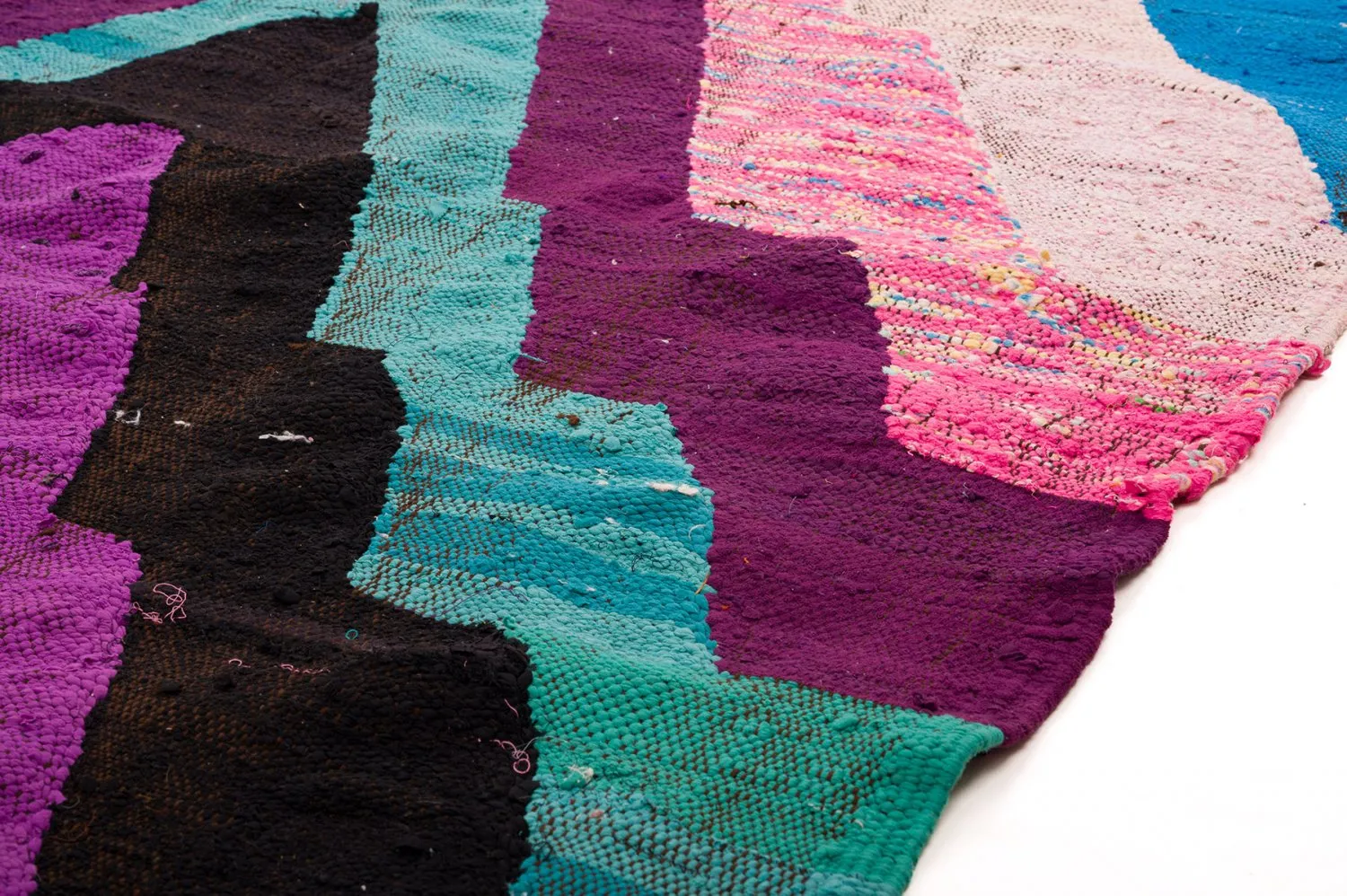 Tappeto Berberi Dal Marocco Boucherouite 140 x 250 cm